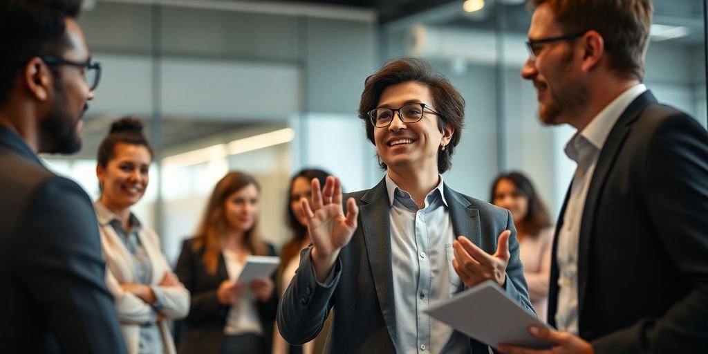 Profissional adaptando-se a mudanças no ambiente de trabalho.